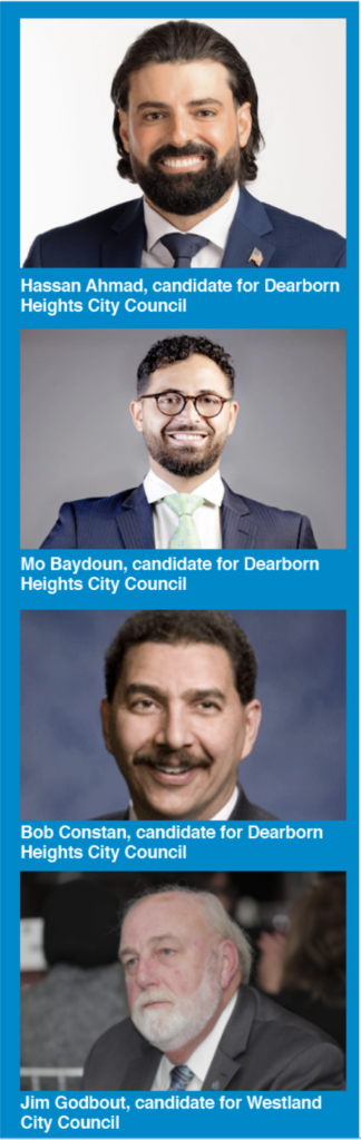 Endorsed City Council candidates in Dearborn Heights and Westland in the primary election